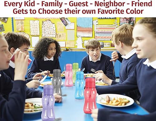Miniatura 3 de MILTON Paquete de 192 botellas de agua para niños de 6 onzas para la escuela sin fugas, botella de agua deportiva pequeña portátil para adultos,
