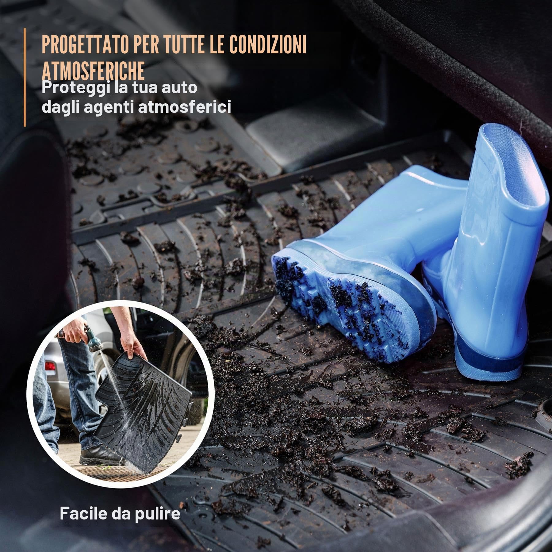 Travall Mats Tappertini Abitacolo Compatibili con Ford Fiesta 5 Porte Hatchback (2017-Corrente) Ford Puma (2020-Corrente) TRM1324 - Tappertini Auto in Gomma Originali