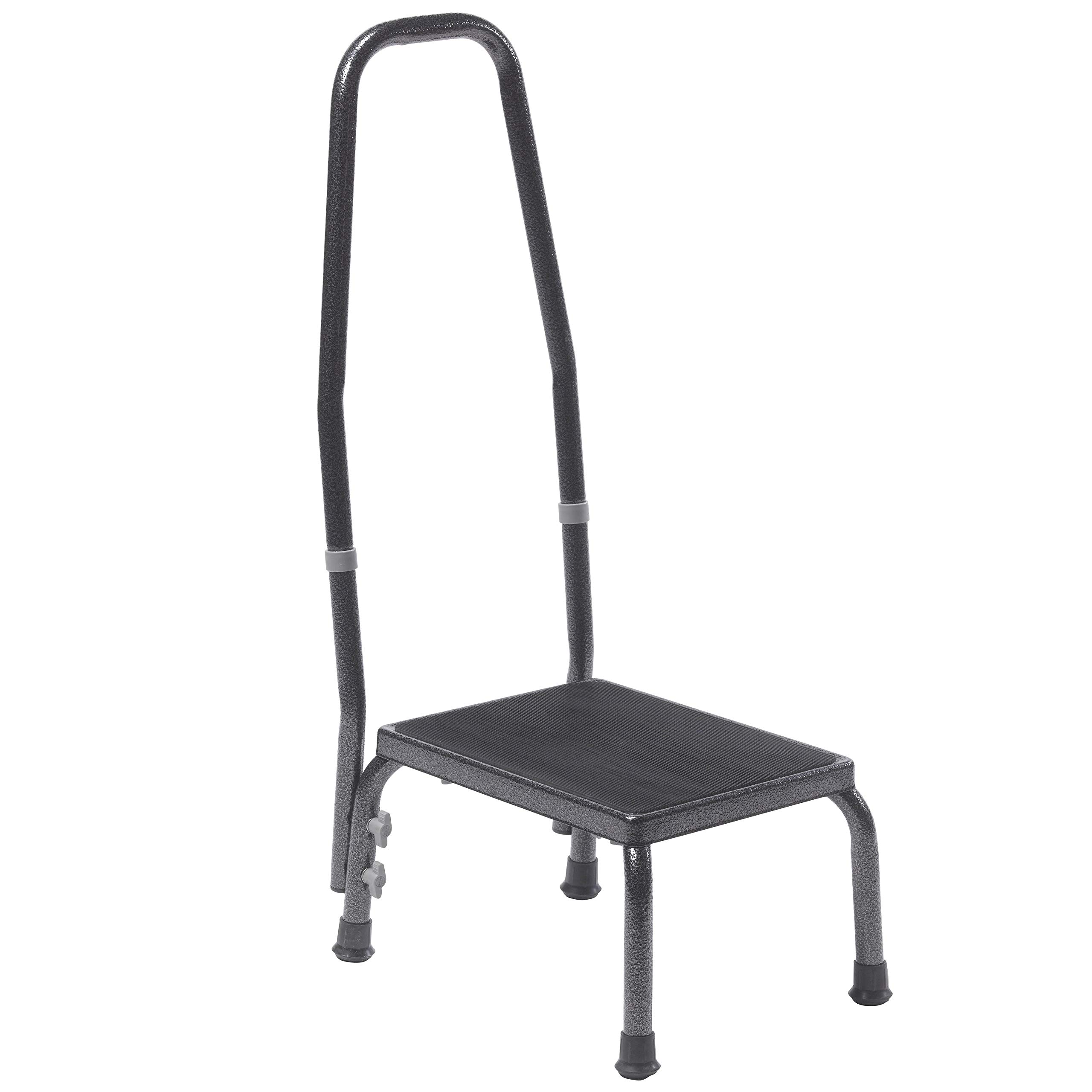 Photo 1 of ***SIMILAR**^ Drive Medical 13031-1SV Bariatric Step Stool with Handrail, Silver Vein