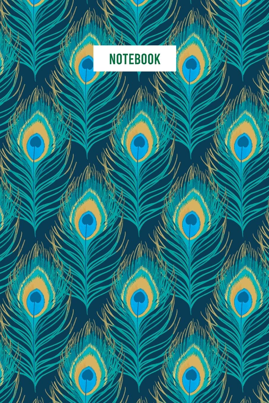 Peacock Feather Notebook: Composition Notebook | College Ruled Notebook | 6x9 inches