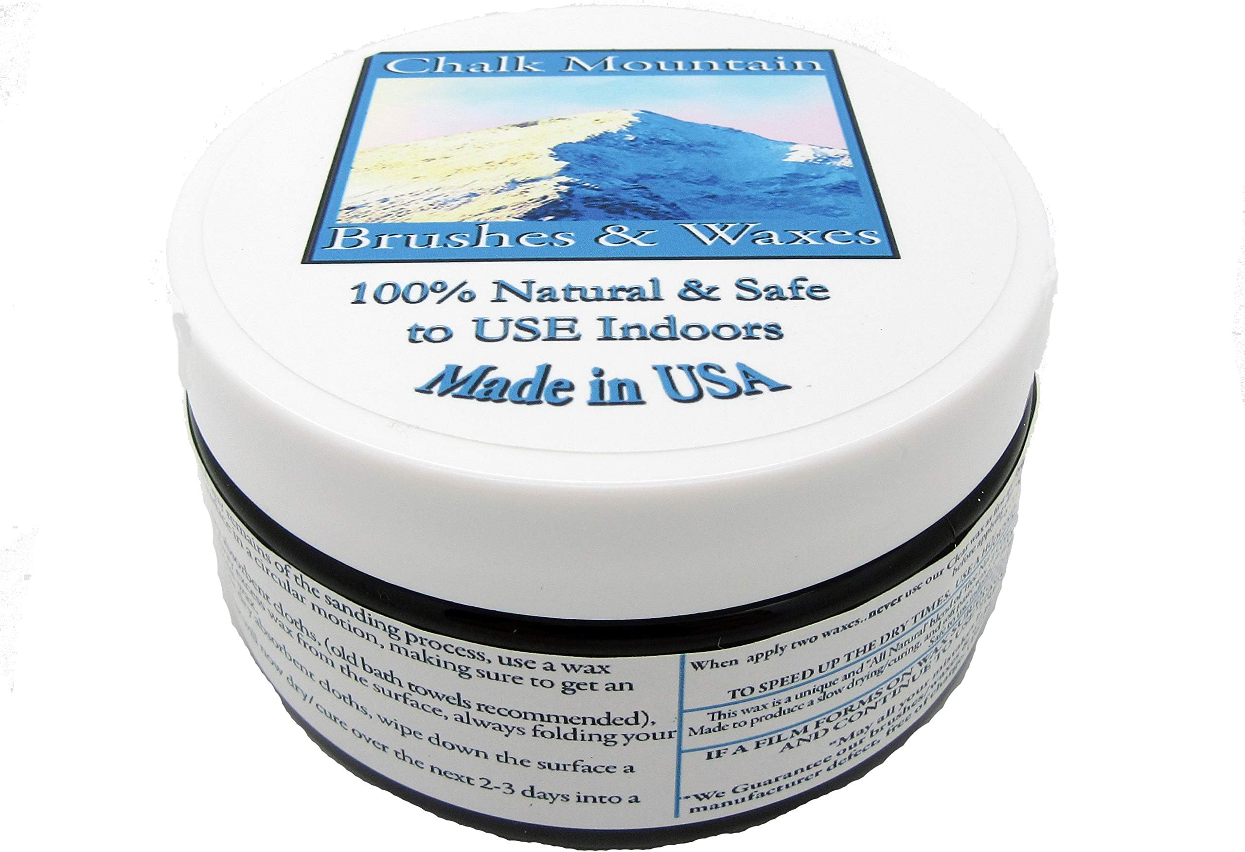 All Natural Furniture Finishing Waxes. Beautifys & Protects Painted & Unfinished Wood 4oz Driftwood Gray