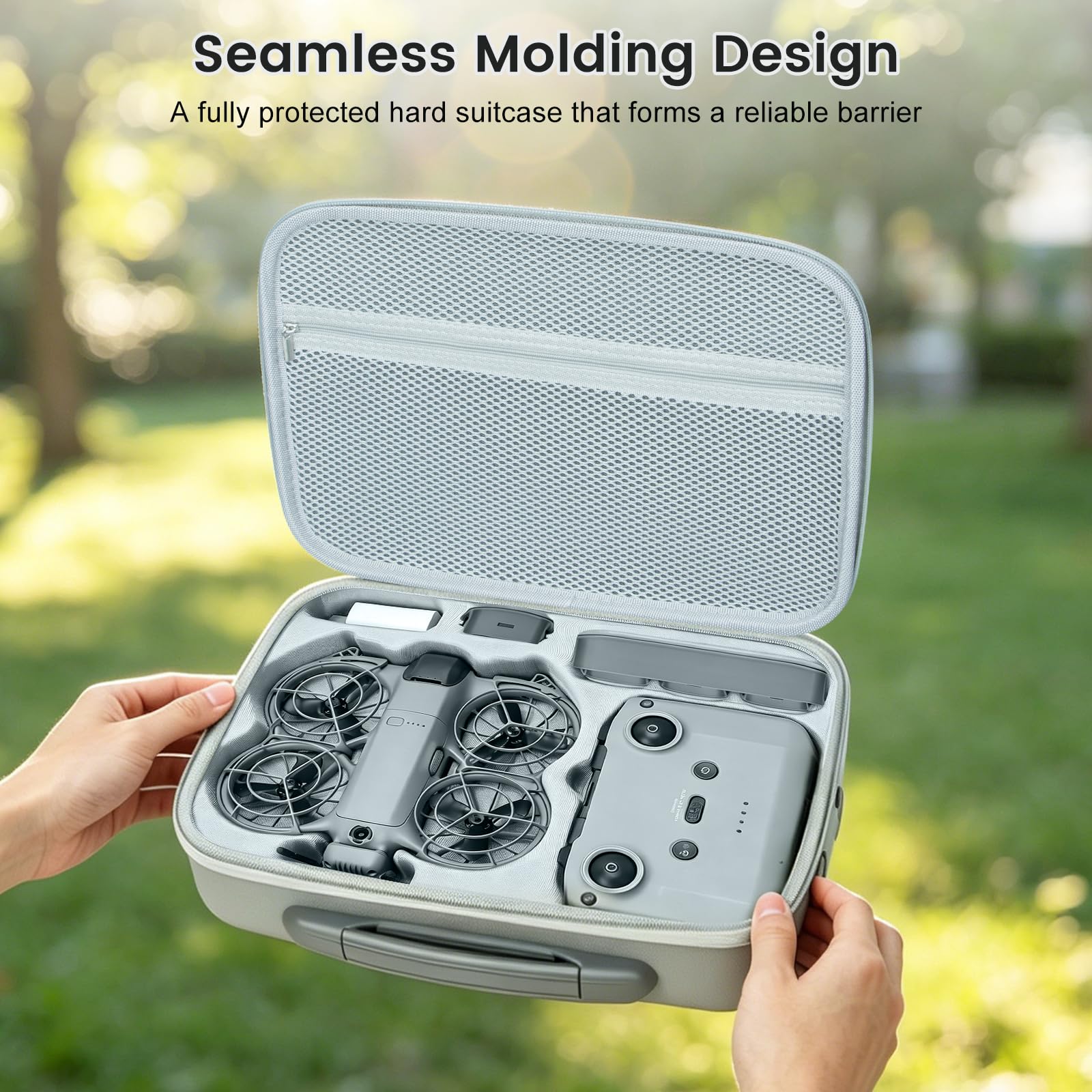 SYACHI Étui Case pour DJI Neo 2 Sac, Drone Étui Portable pour DJI Mini 3/3 Pro/4 Pro, Drone Étui Portable pour Mini 3/3 Pro/4 Pro, Imperméable Rangement Sac pour RC Contrôleur et Accessoires