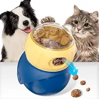 Brinquedo Interativo Para Cachorros, Brinquedo de Petiscos Para Cães, Brinquedos de Quebra-cabeça Para Cães, Distribuidor Ajustável de Ração