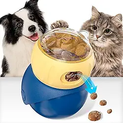 Brinquedo Interativo Para Cachorros, Brinquedo de Petiscos Para Cães, Brinquedos de Quebra-cabeça Para Cães, Distribuidor Ajustável de Ração