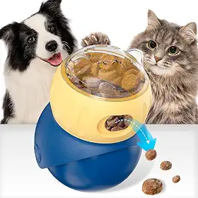 Brinquedo Interativo Para Cachorros, Brinquedo de Petiscos Para Cães, Brinquedos de Quebra-cabeça Para Cães, Distribuidor Ajustável de Ração
