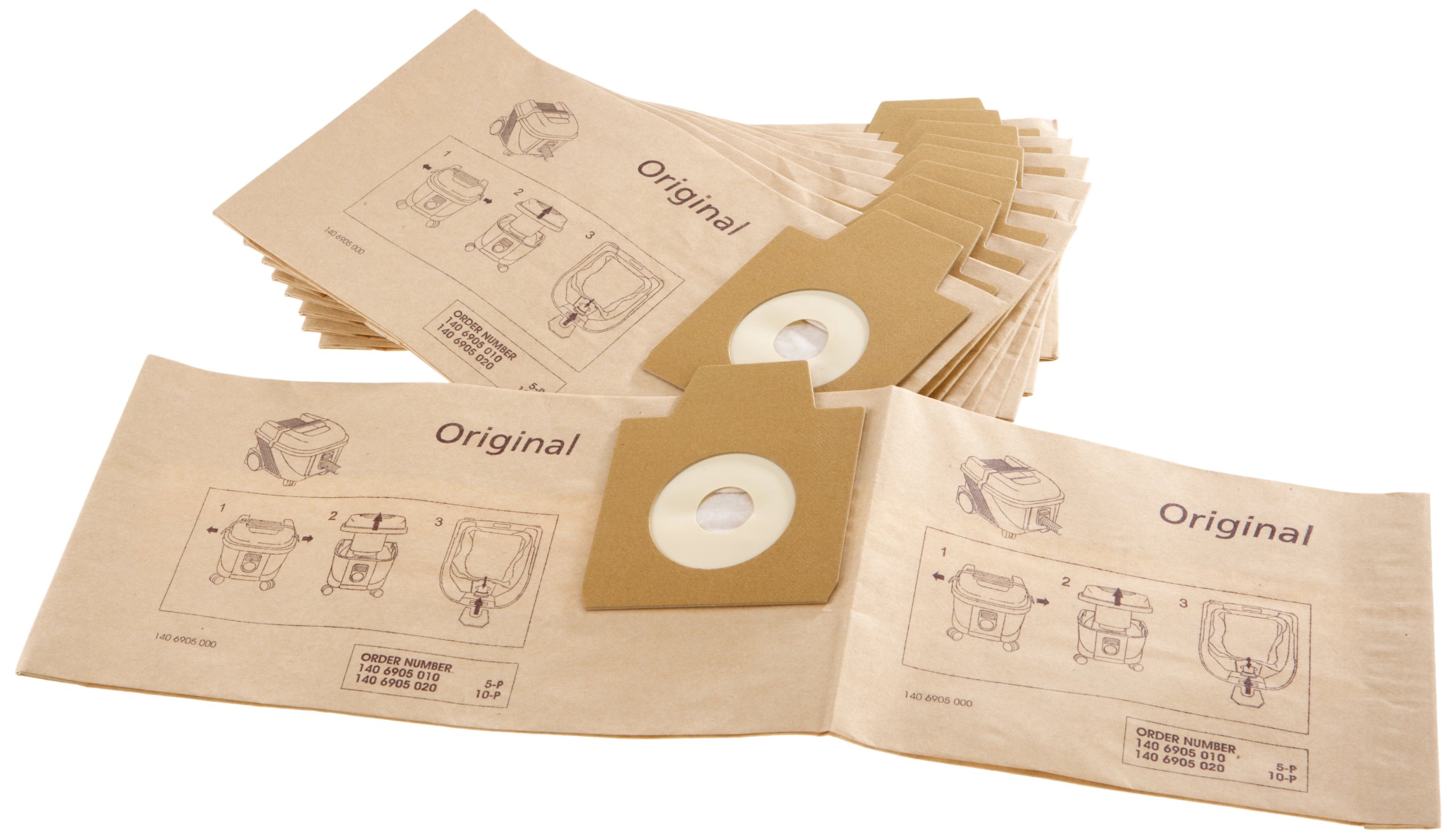 Pack de 10 Sacs à Poussière pour Aspirateur Nilfisk UZ 934