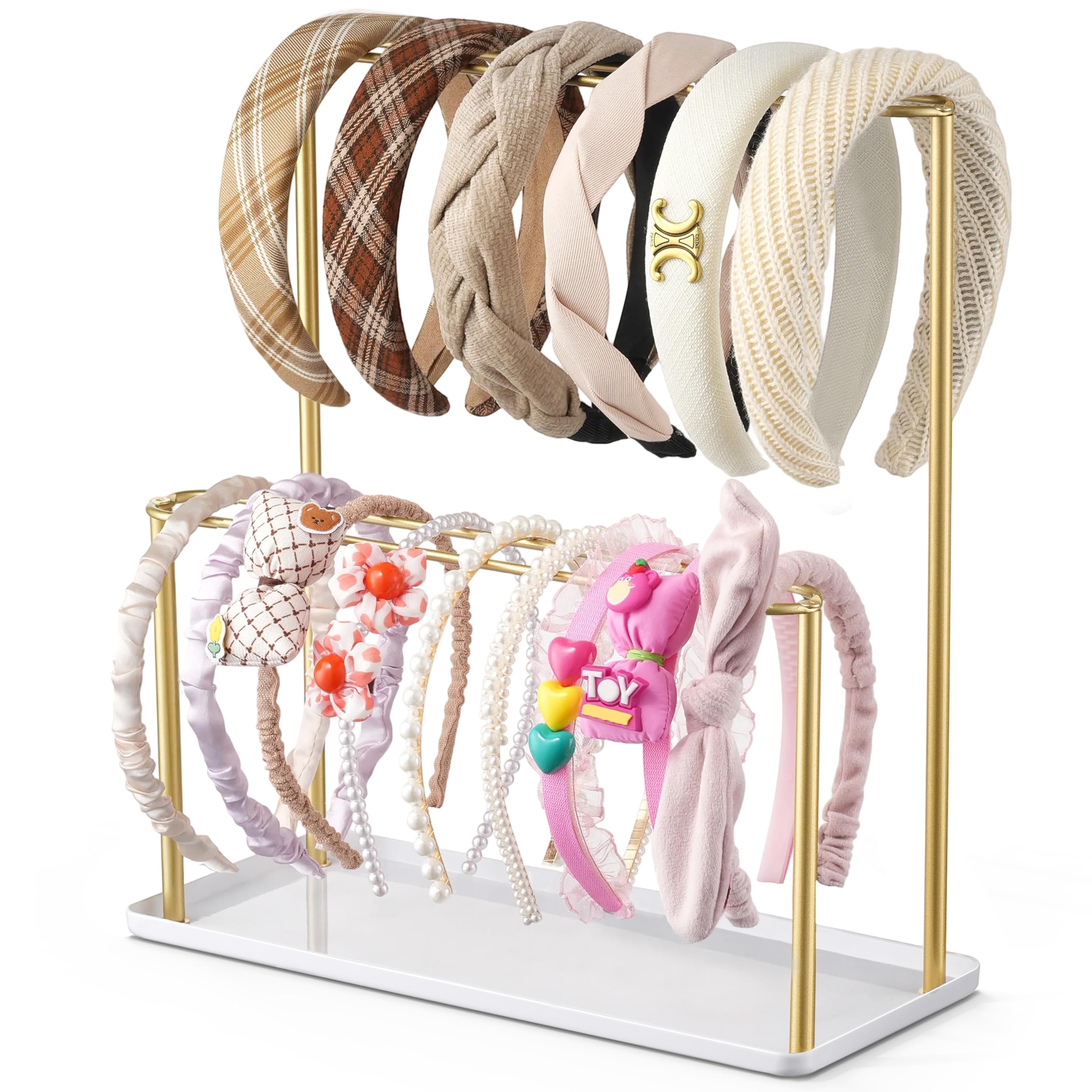 Photo 1 of Josmimic Metal Headband Holder Organizer - Gold