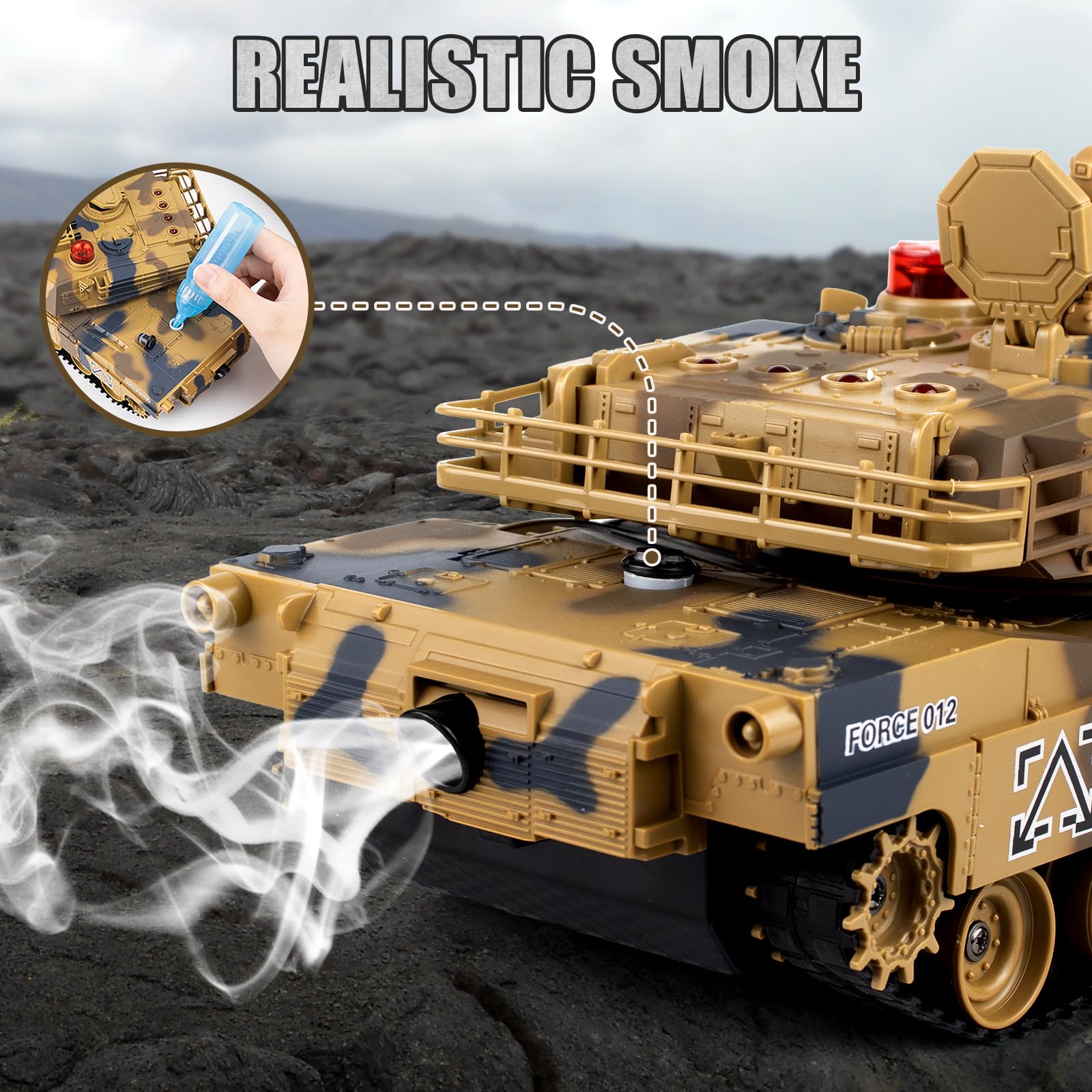 Amazon.com: Supdex 1/24 RC Tank, Remote Control US M1A2 Abrams