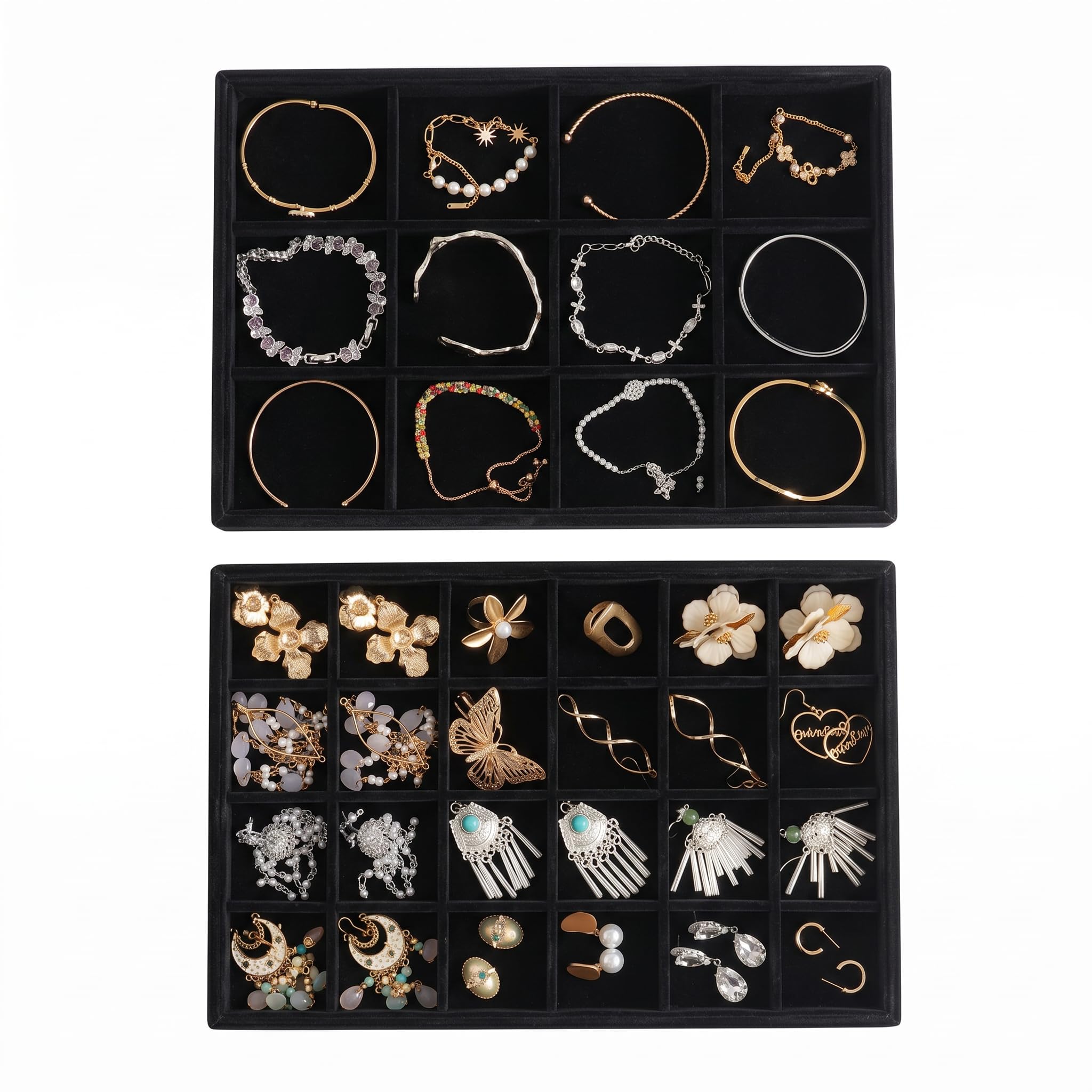 Frebeauty Schmucktablett-Organizer-Set