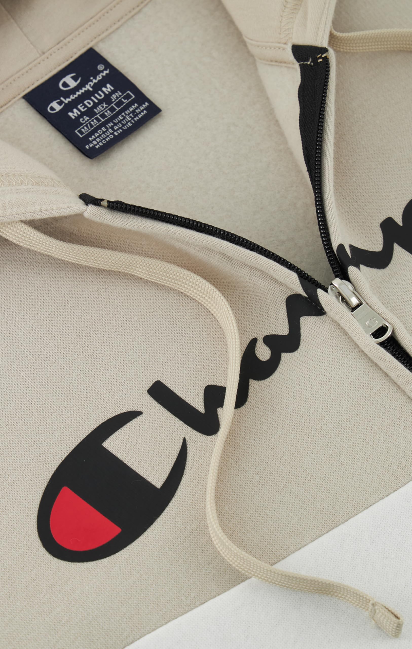 Champion Legacy Script Shop Color Block (220291) - Soft Compact Powerblend Fleece Hooded Tuta sportiva Uomo