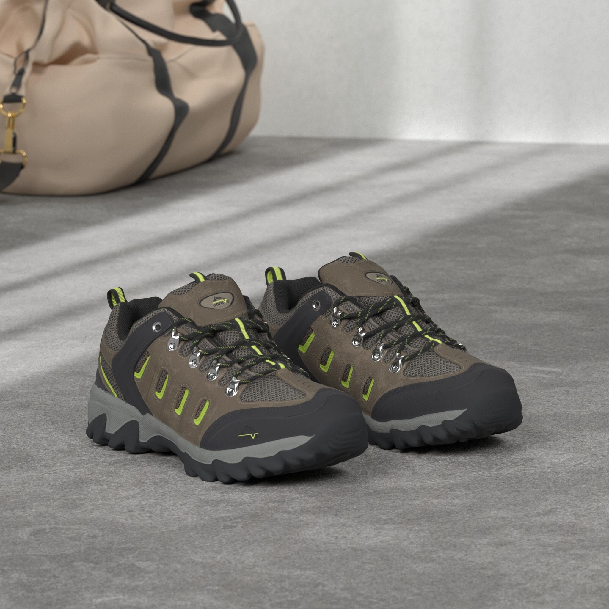 NORTIV 8 Chaussures de Randonnée pour Hommes Imperméables et Respirantes Chaussure d'Extérieur Durables et Antidérapantes Quest-1