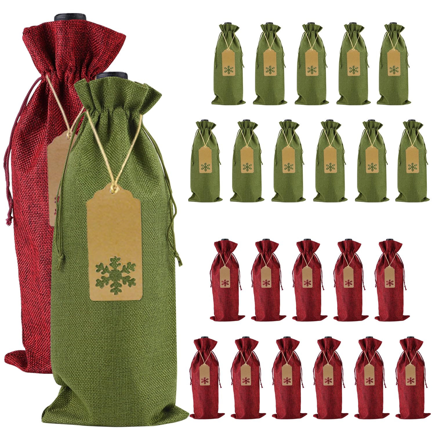 Sacs Cadeaux De Bouteilles De Vin De Jute - France