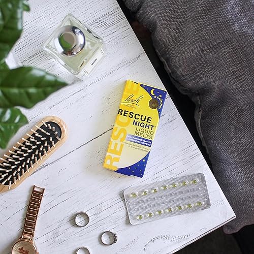 Vista 6 de Bach RESCUE SLEEP Liquid Melts, sabor a vainilla naranja natural, ayuda natural para dormir, alivio del estrés, esencia floral homeopática, libre