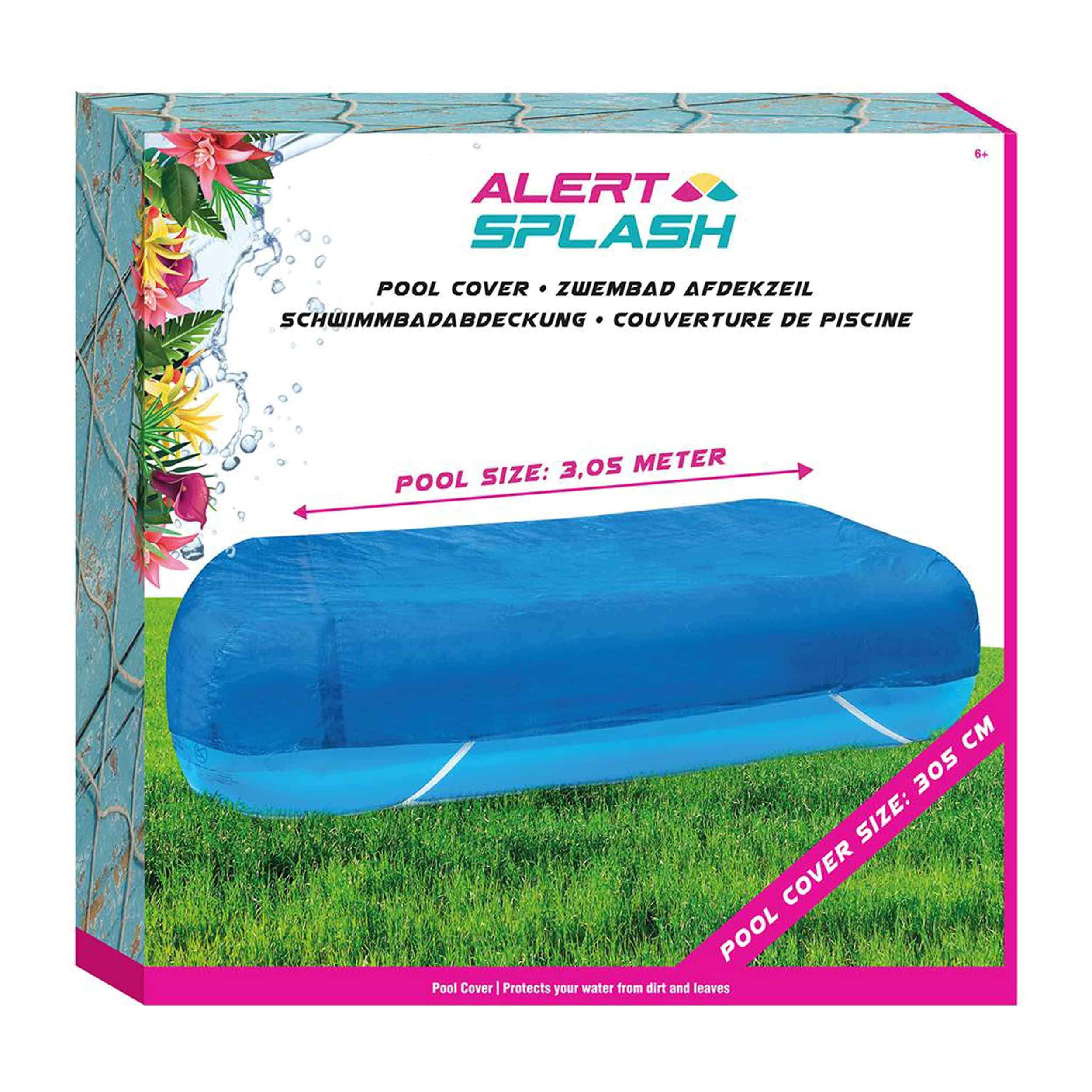 Bâche de protection rectangle 305x183x46 cm pour piscine gonflable