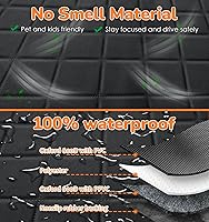 Vista 3 de URPOWER Funda para Asiento de Auto para Perros, 100% Impermeable Asiento para Mascotas, Hamaca 600D, Resistente a Arañazos, Antideslizante