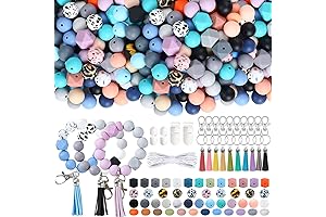 BOZUAN 225 Silicone Beads for Keychain Making: Unleash Creativity with Vibrant and Versatile Accessories