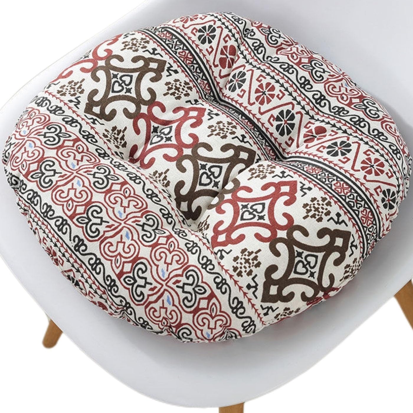 ZZDZW Round Chair Cushion Dia 35 40 45 50 Cm Circular Chair Pad Outdoor Indoor Seat Cushion For Seat Is Very Soft Butt Pad For Kitchen Stool Cushions For Chairs Decoration(Color 18,50x50 cm)