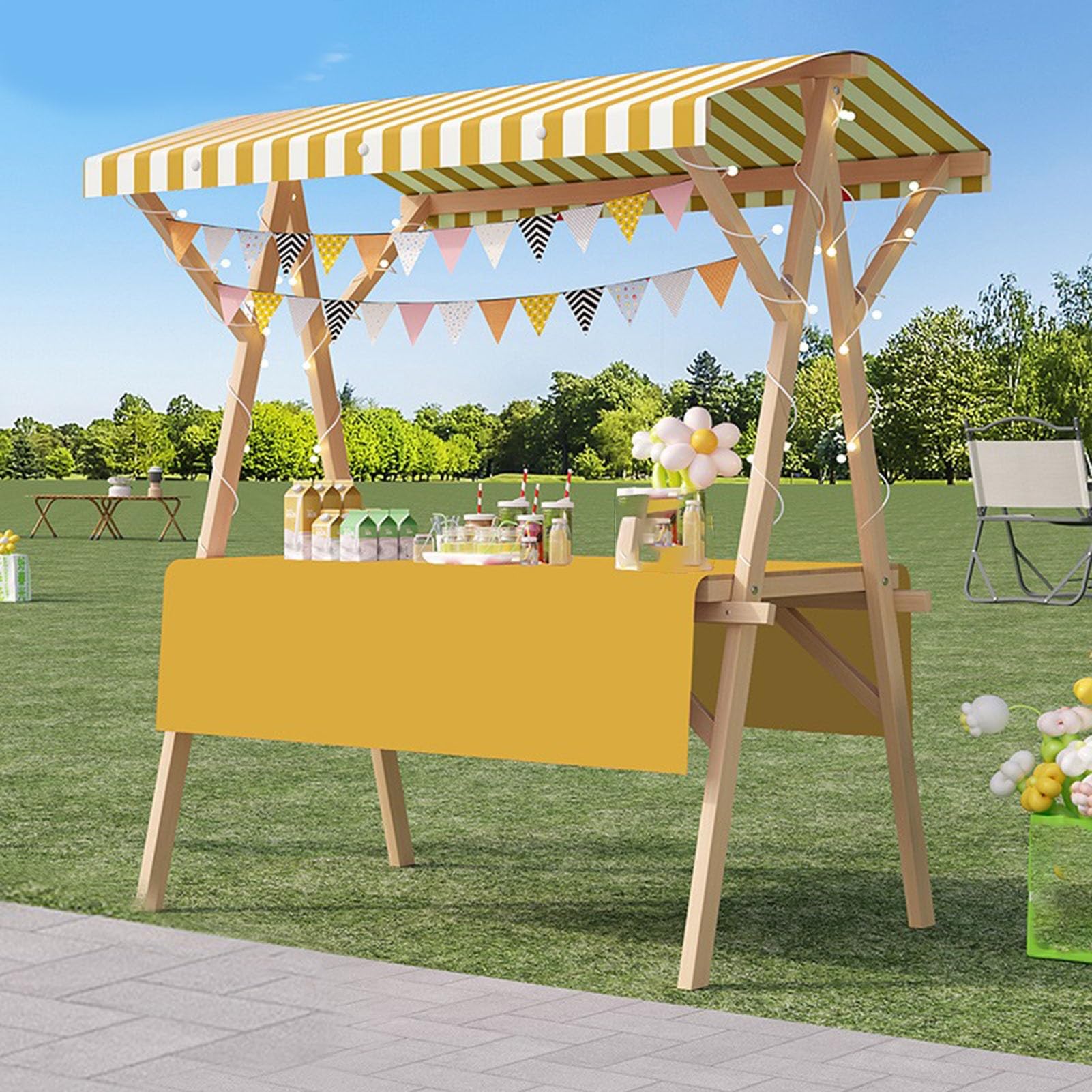 Amazon.co.jp: 屋台ブース 木製屋台 仮設屋台セット