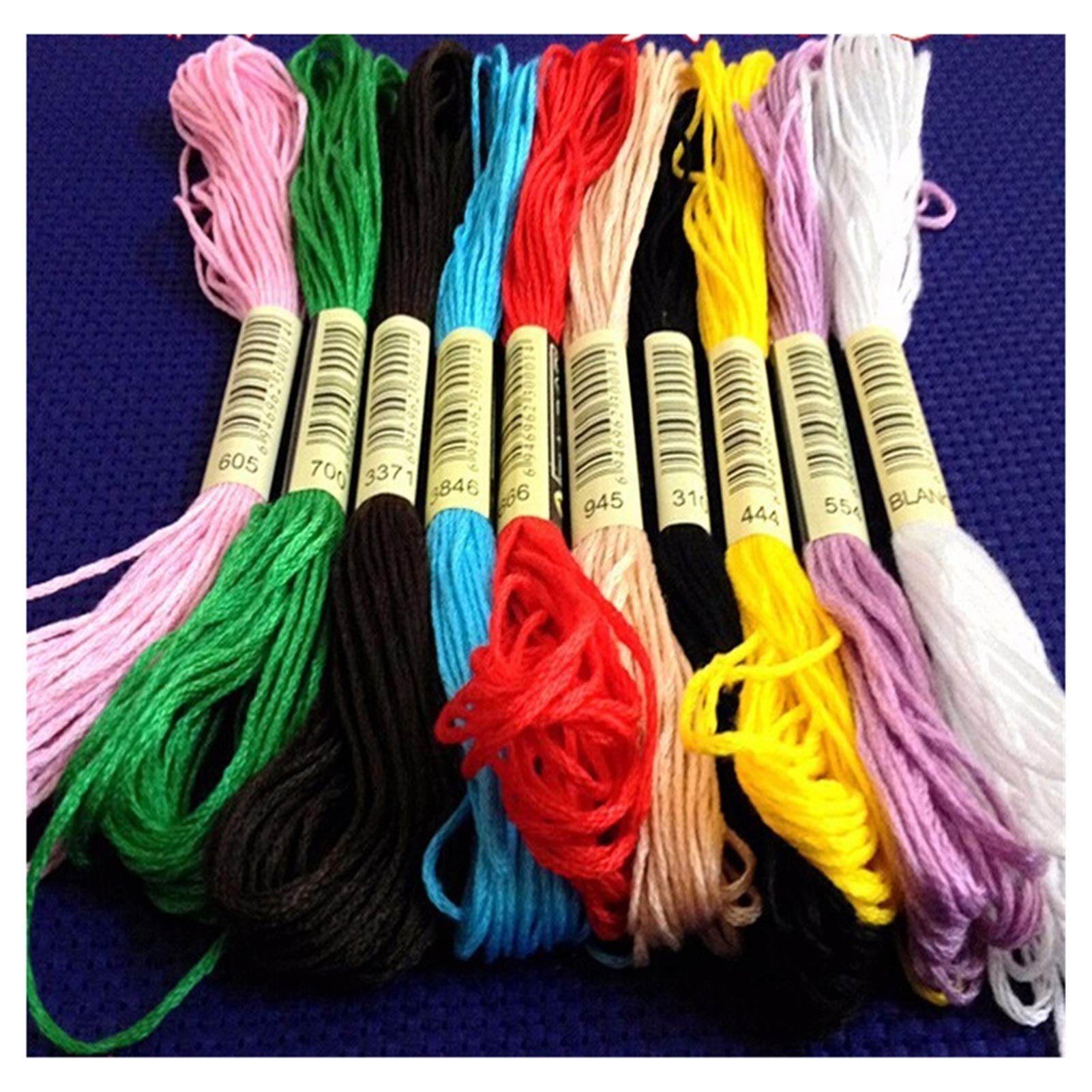 Kit Fili Per Punto Croce 50 Colori - Matassine Da 8m Per Ricamo, Adulti E Bambini - Foto 6