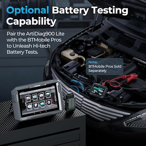 Miniatura 5 de TOPDON Herramienta de escaneo bidireccional, herramienta de diagnóstico automotriz ArtiDiag900 Lite para sistema completo, escáner para automóvil