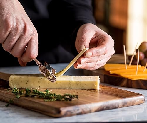 Miniatura 9 de Bellemain rebanador de queso de grosor ajustable - incluye alambre cortador de acero inoxidable de repuesto