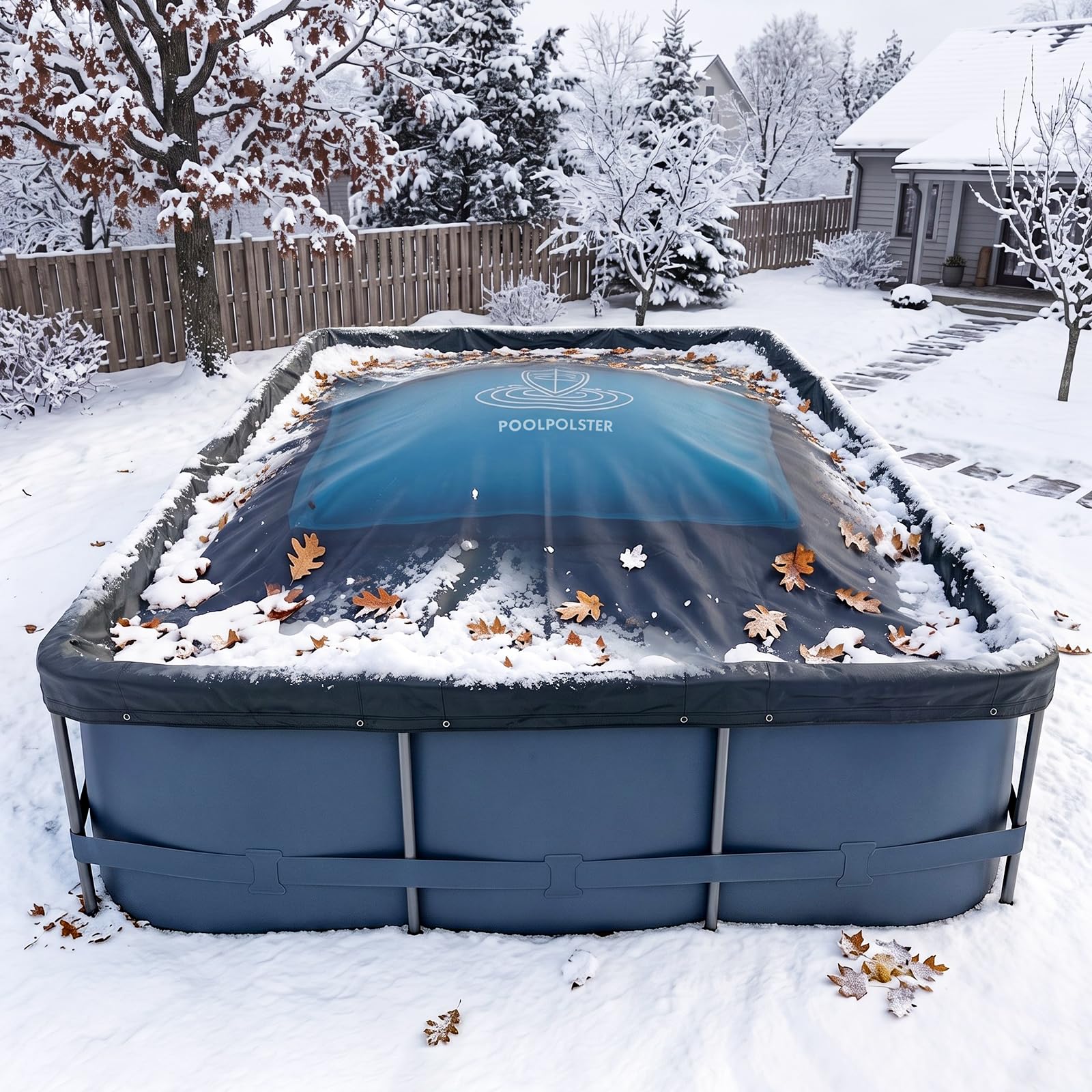 SUNYRISY Cuscino ad aria per piscina, resistente all'inverno, rettangolare