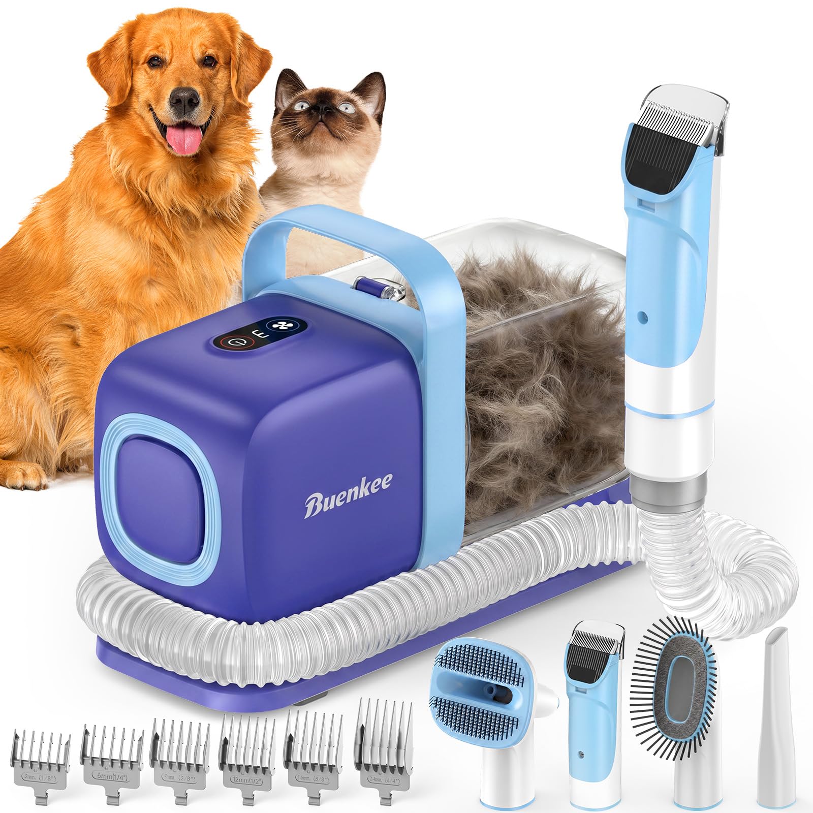 Amazon.co.jp: Buenkee 犬用バリカン 掃除機 換毛期対策 自動抜け毛