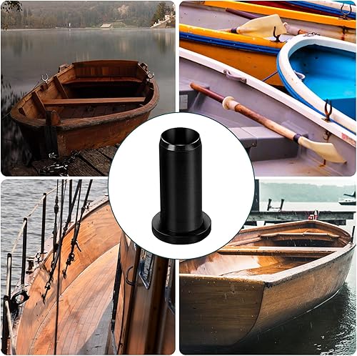 Miniatura 7 de Paquete de 4 insertos de zócalo de bloqueo de remo, buje de bloqueo de remo de 1/2 pulgada para protector de remo, hardware de barco,
