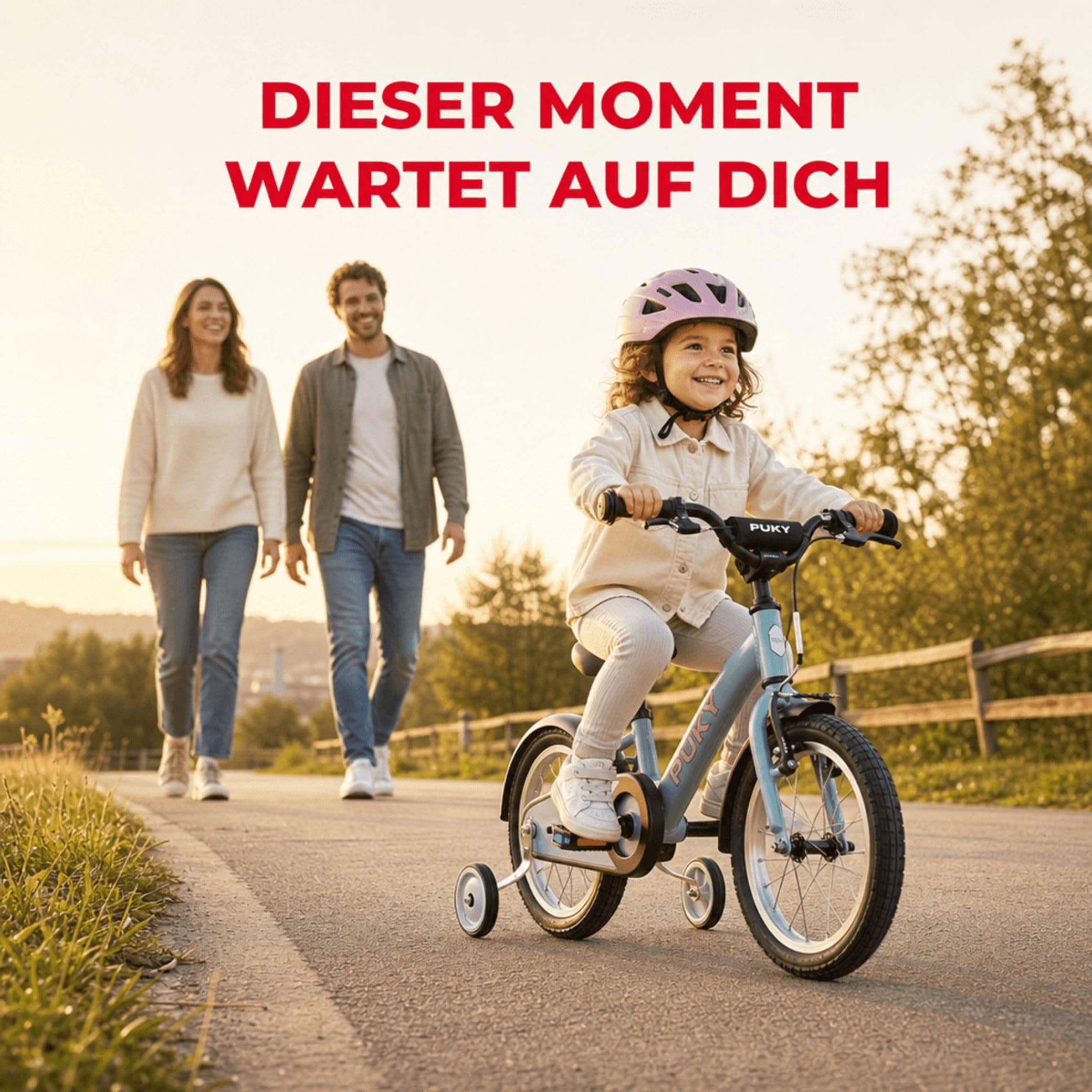 Puky Stützräderset ROOKIE WHEELS | Stützräder passend die idealen Stützräder für alle 12' bzw. 14'-18' Fahrräder | Stützräder Kinderfahrrad aus Alu, Größe:14-18-Zoll
