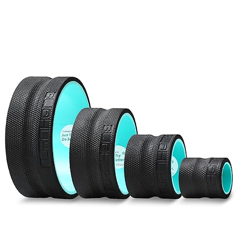 Furnhome Back Roller - Back Wheel for Deep Tissue Massage,Yoga Wheel for Back Pain & Stretching- Comfy Deep Tissue Massage Roller (4-Pack) - 4 Pack-4.7'+6.7'+10.6'+13'