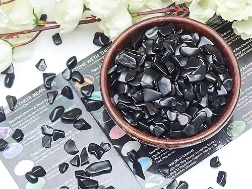 Miniatura 7 de Amatista triturada de 1/2 libra, turmalina negra, amazonita, chips de cuarzo rosa a granel, piedra natural a granel, piedras preciosas de forma