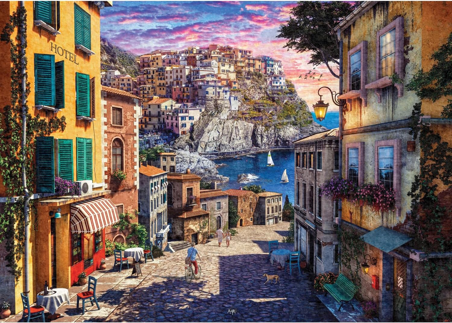 Puzzle - Italian Sunset Coast, 3000 Piece Jigsaw Puzzle, #4932