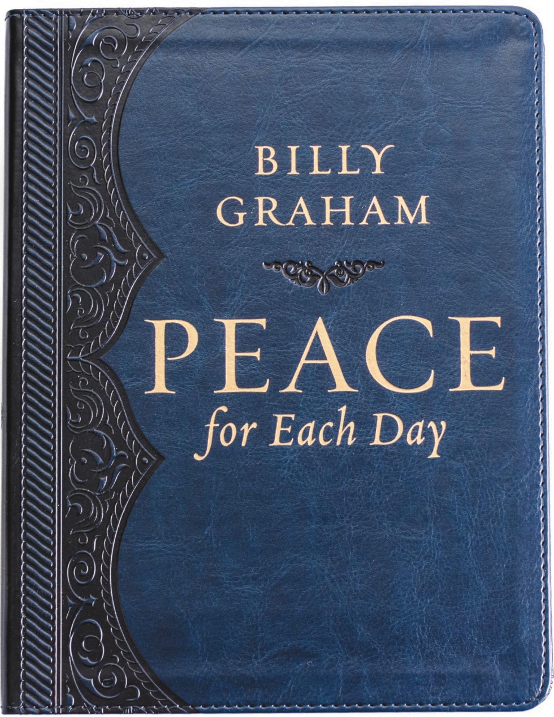 Peace for Each Day, Large Text Leathersoft: Devotions to Comfort Your Soul and Calm Your Mind (A 365-Day Devotional) – The Perfect Father’s Day Gift for Christian Dads