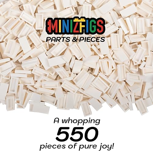 Miniatura 3 de Azulejos blancos de 1 x 2  550 piezas  Juego de juguetes de construcción a granel ideal para puntos, bloques de agua, mosaico, aula, educativo,