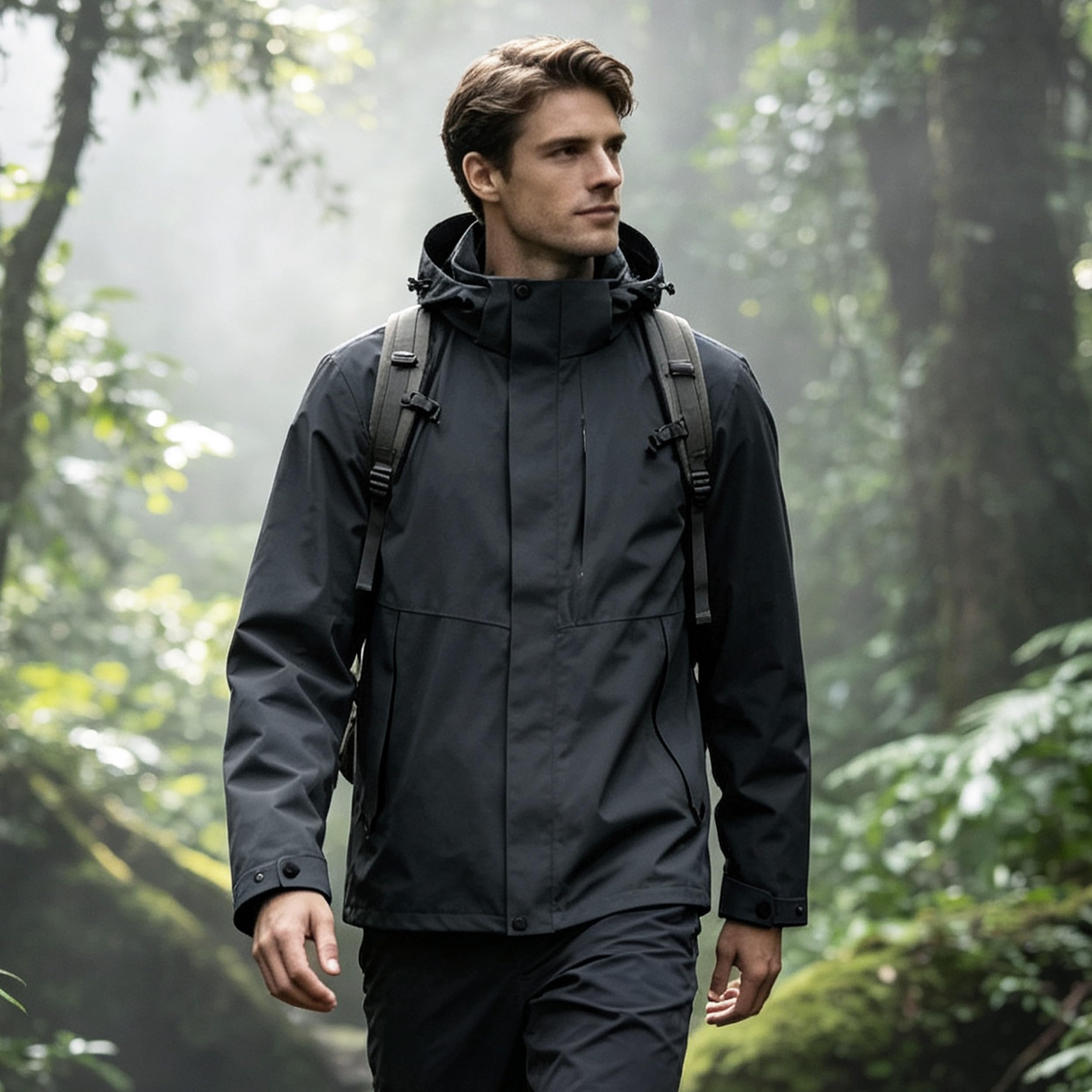 SUKUTU Veste d'homme Manteau résistant à l'eau et au vent Bergsteigergewand Costumi da alpinismo
