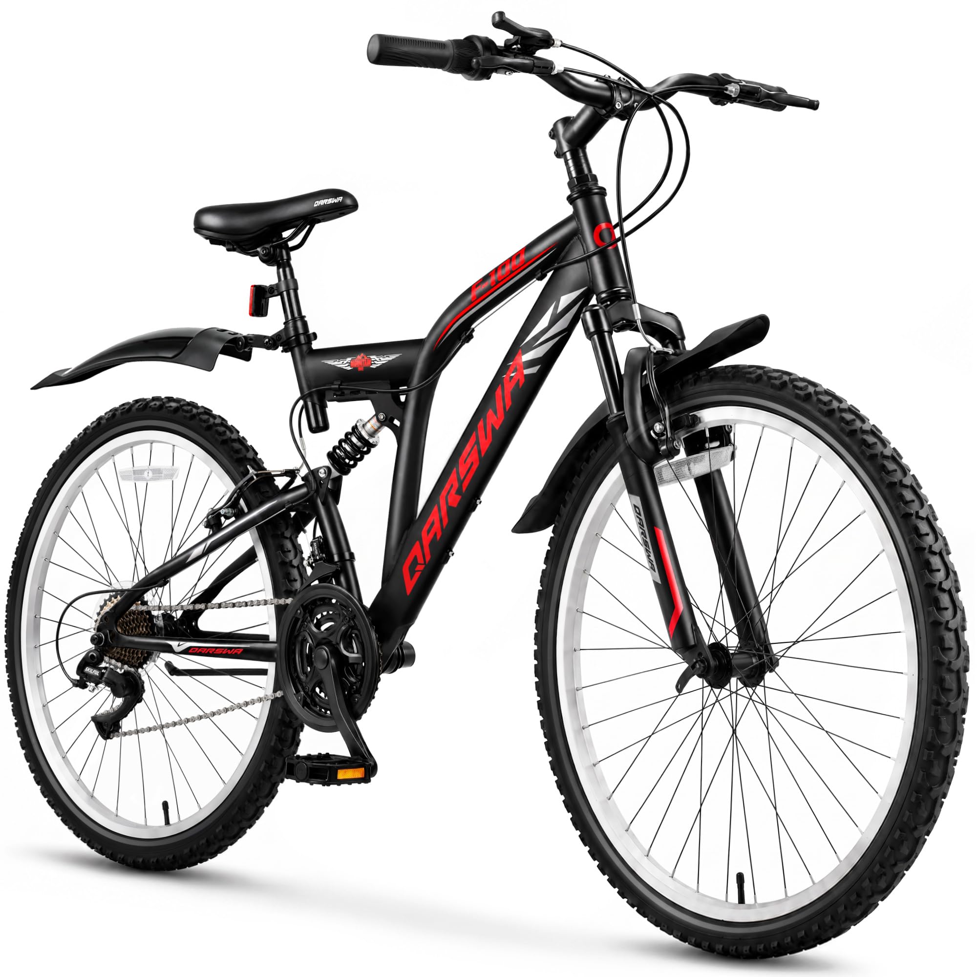 Amazon.com : QARSWA 24/26 Inch Mountain Bike for Men & Women, 21