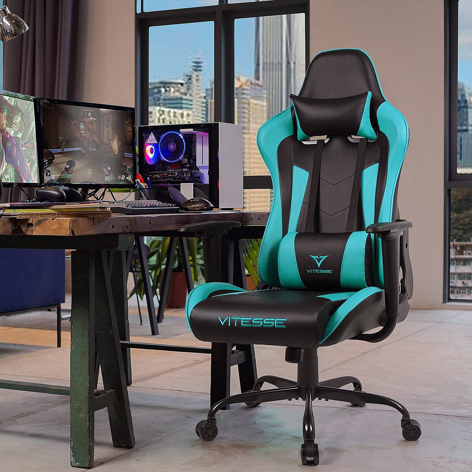 Buy PUKAMI Gaming Chair Girl Gamer Chair Gaming Chair for Teens