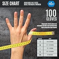 Vista 5 de MED PRIDE Maxx Strength - Guantes industriales de nitrilo naranja, 8 mil de grosor, textura de diamante, desechables, resistentes, resistentes a