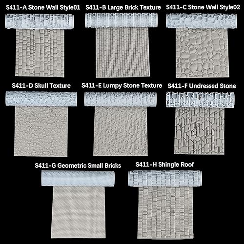 Miniatura 4 de Rodillo de textura de alto detalle perfecto para modelado de arcilla, espuma y arcilla polimérica, construcción de terrenos de juegos de mesa y