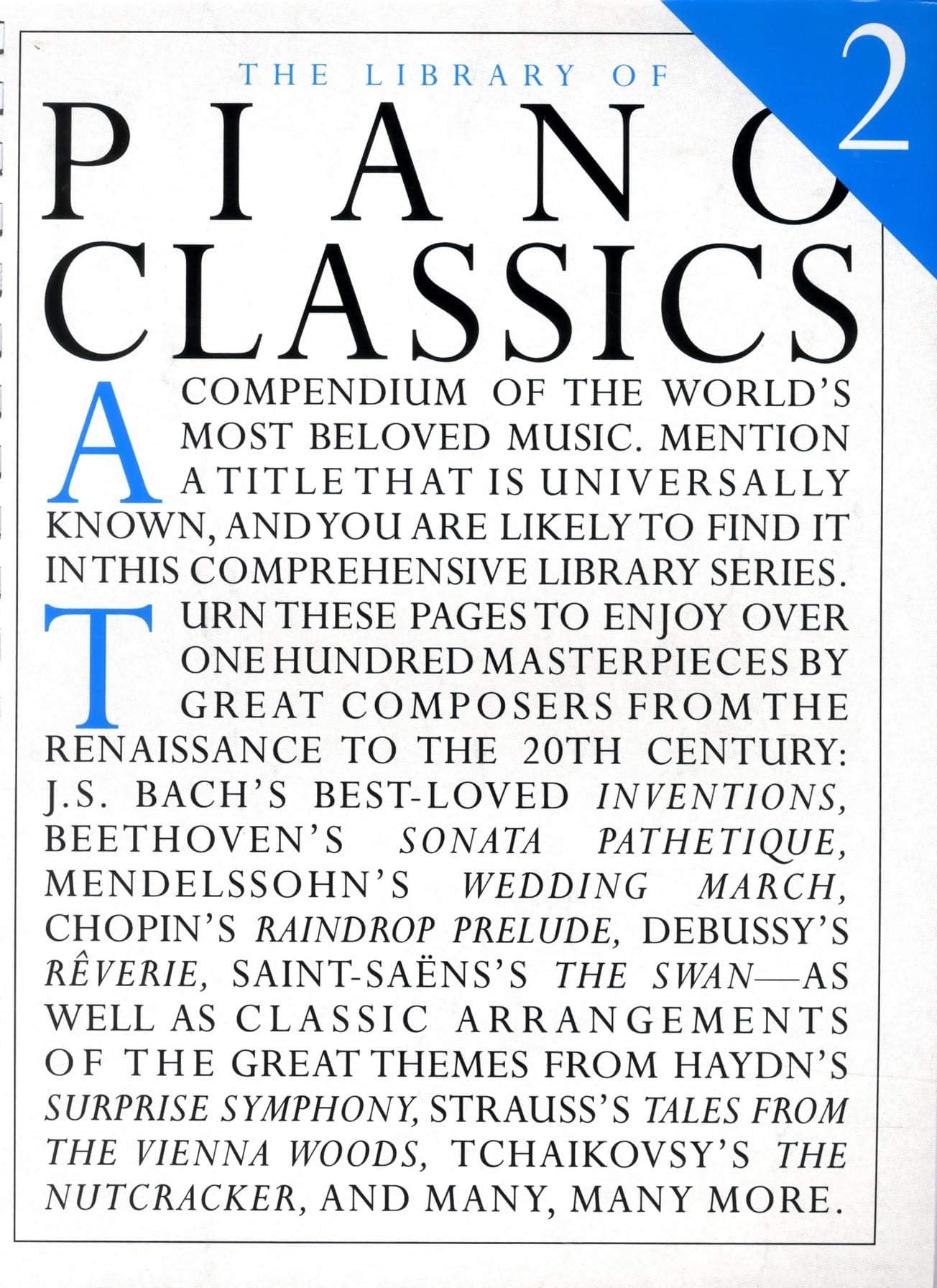 Library of Piano Classics 2: Piano Solo