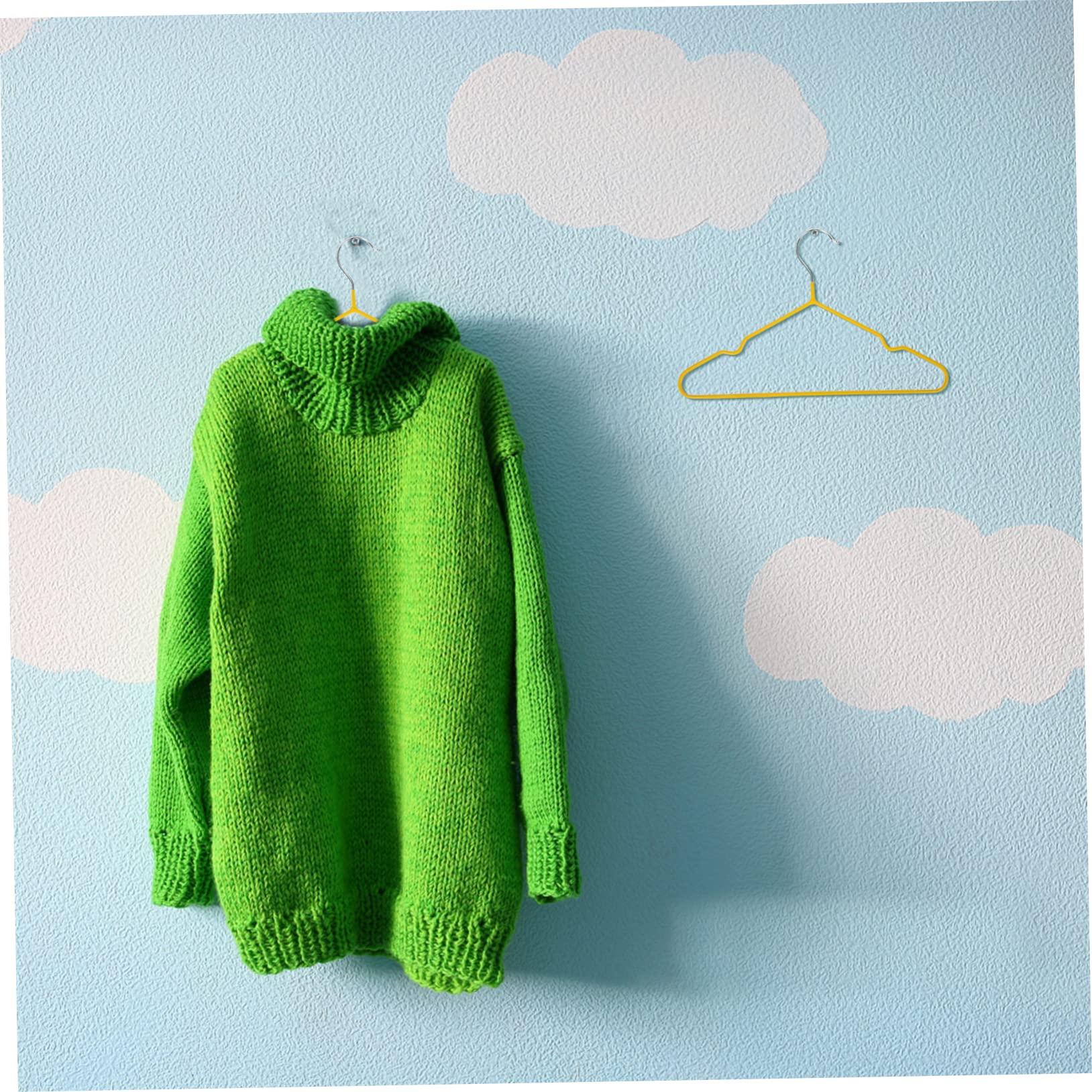 Garneck 10pcs Children Hanger Hangers for Skirts Heavy Duty Coat Hangers Hangers Skirt Hangers Heavy Duty Clothes Hanger Rack Hangers Heavy Duty Hangers Kid Hangers PVC Yellow