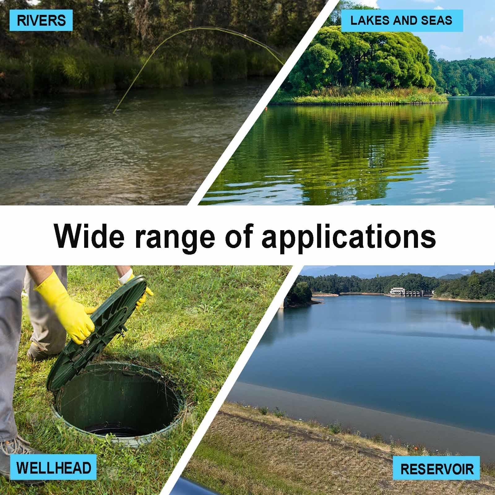 Dispositivo Telescópico para Muestrear la Calidad del Agua Con Graduación Interior y Exterior Sistema De Cucharón De Muestreo De Agua,Style1-1000ml/2–4.9ft