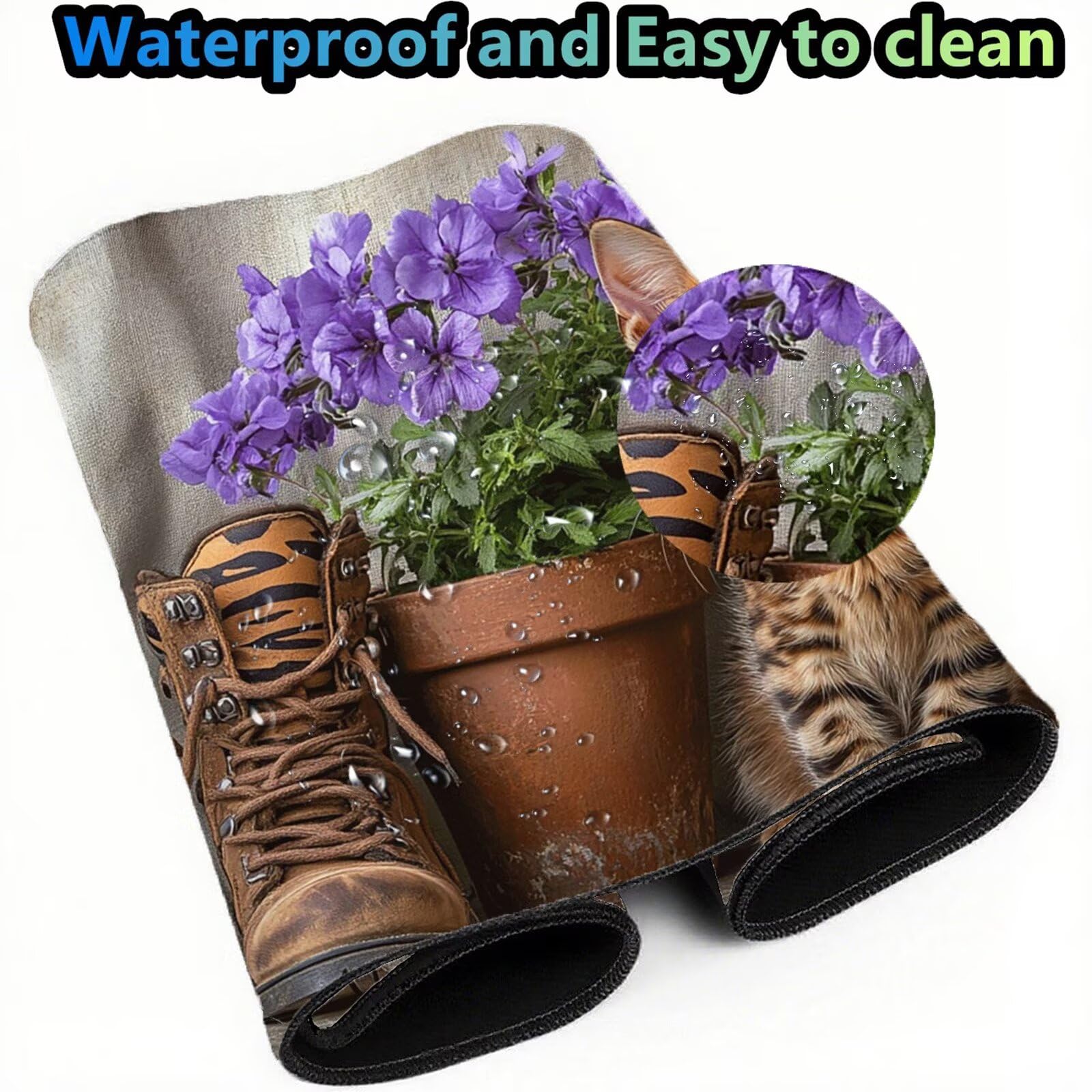 Podkładka pod mysz 1500 x 800 x 3 mm podkładka pod mysz dla kota XXL buty, antypoślizgowa gumowa podstawa ze szwami na krawędziach podkładka pod mysz ulepszona dokładność i szybkość, do komputera