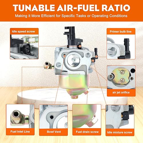 Miniatura 6 de Hipa Storm 2410 2620 179CC Carburador para Troy Bilt Storm 2420 2690 HUAYI 170SA 170S 165S Craftsman 208CC 179CC 951-14026A 951-10368 751-10638