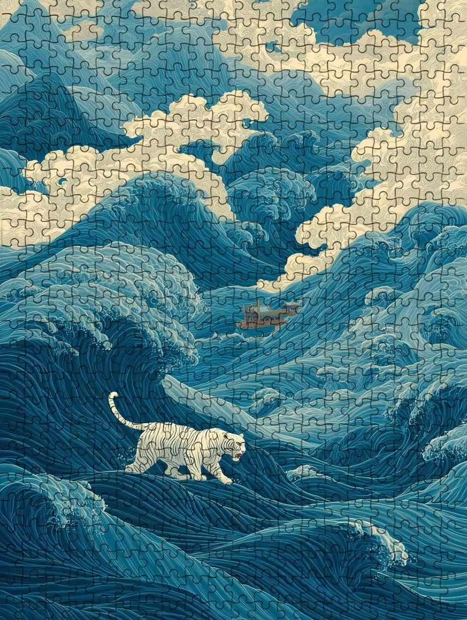 Elementy dla dorosłych 1000, zwierzęta lampart puzzle YHPGL2-49