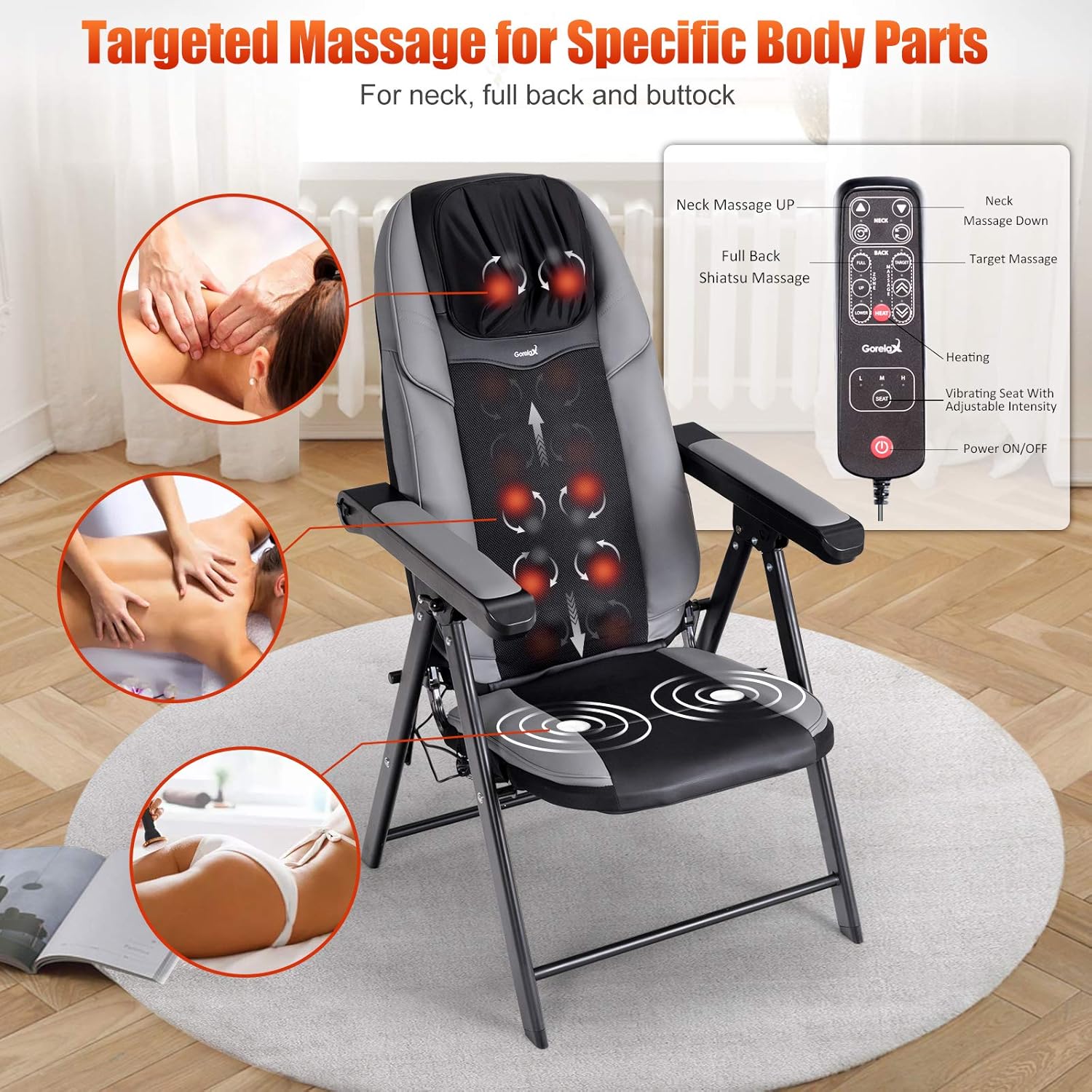 Buy Folding Shiatsu Massage Chair Portable Neck Back Massager Chair With Heat Full Body Massager Chair With Kneading Rollers Buy Folding Shiatsu Massage Chair Portable Neck Back Massager Chair With Heat Full Body Massager Chair With Kneading Rollers