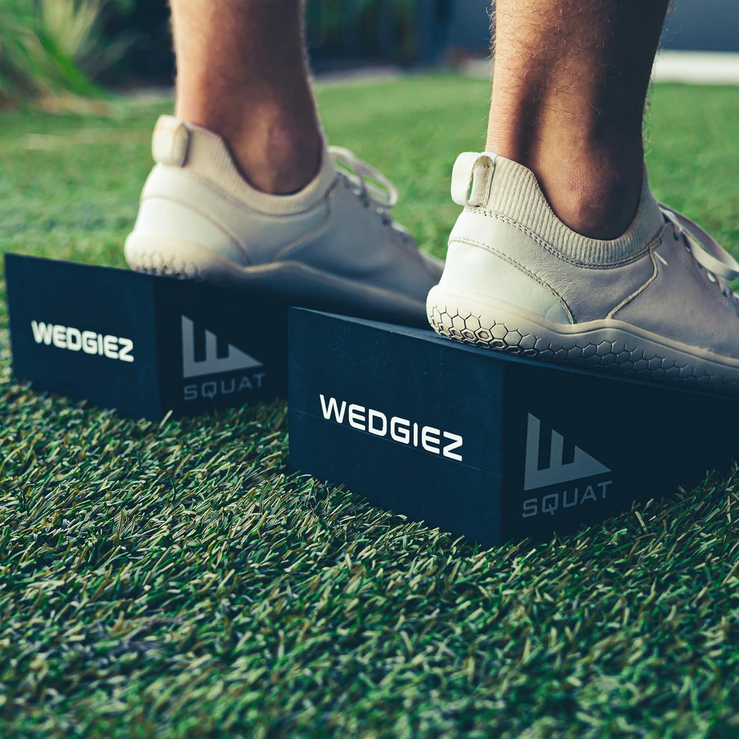 Squat Wedgiez Squat Wedge Pair- Foam Wedge for Stretching- Anti-Slip Squat Ramps for Lower Body Strength- Slant Board for Squats,Deadlifts,Calf Stretching- Squat Wedge Block with Free Video Tutorials : Sports & Outdoors