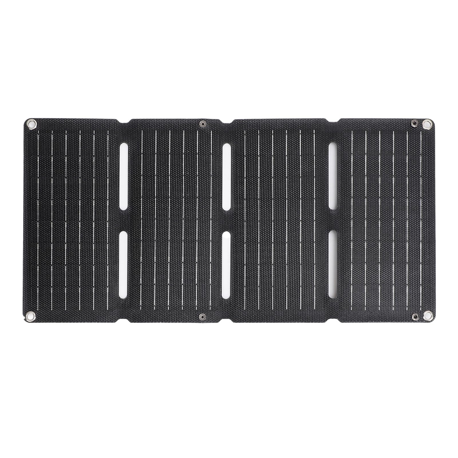 Panneau Solaire Portable 80 W pour Centrale électrique, Monocristallin 12 V 5 V Rapide QC Double Sortie USB Chargeur Solaire Pliable pour Camping-car Hors Réseau