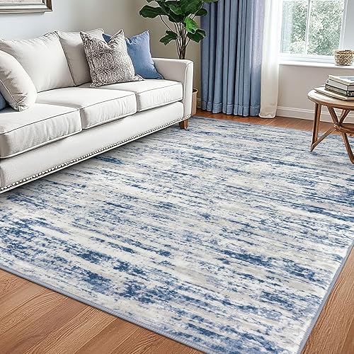 Miniatura 58 de Alfombra moderna abstracta de 2 x 6 pies, alfombra de pasillo lavable gris negro multi para cocina, antideslizante, suave, alfombra delgada de Gris