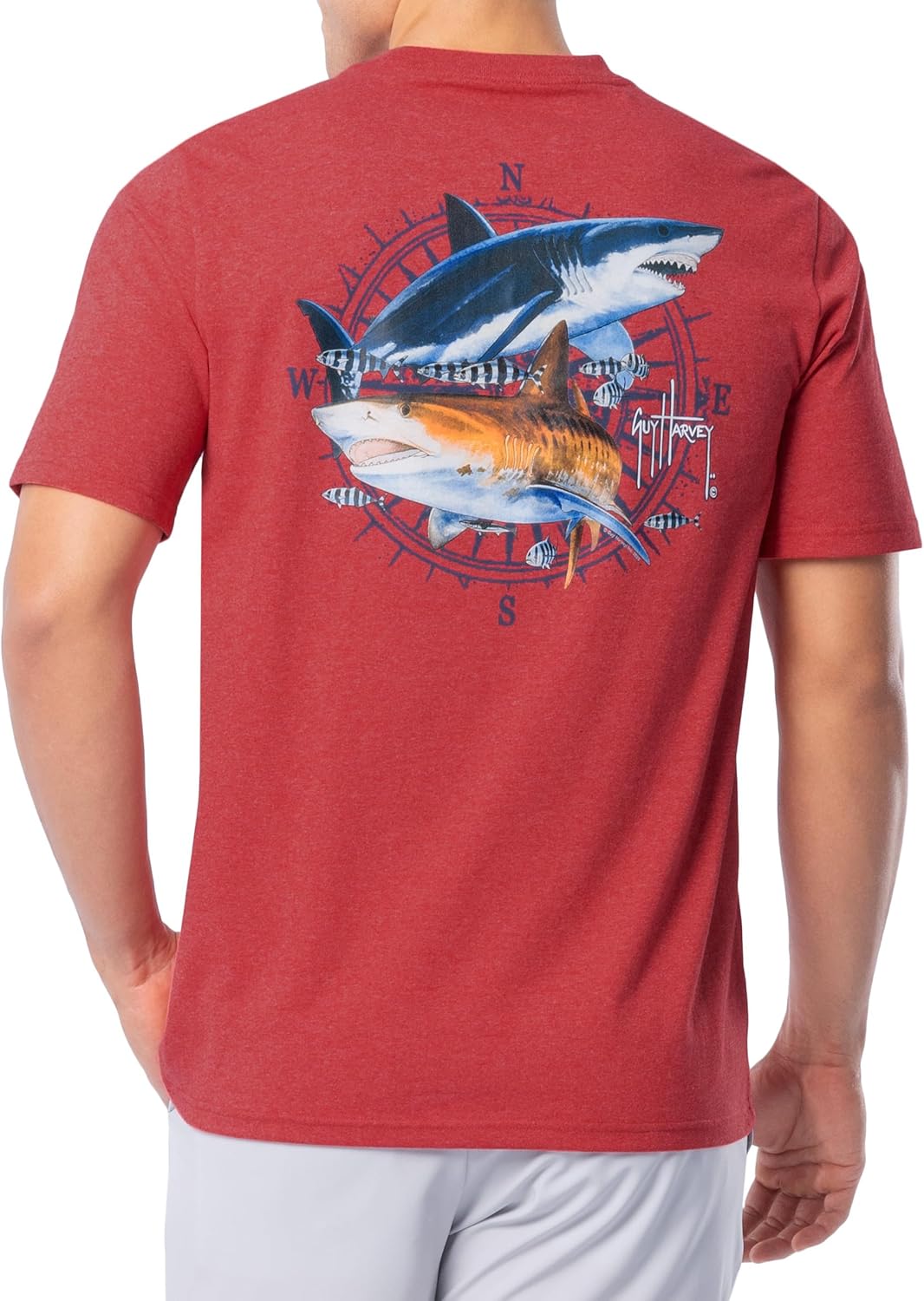 Red Heather/Vintage Sharks
